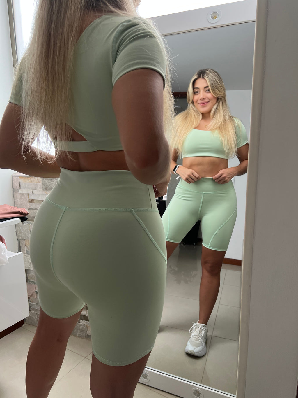 Biker deportivo verde 