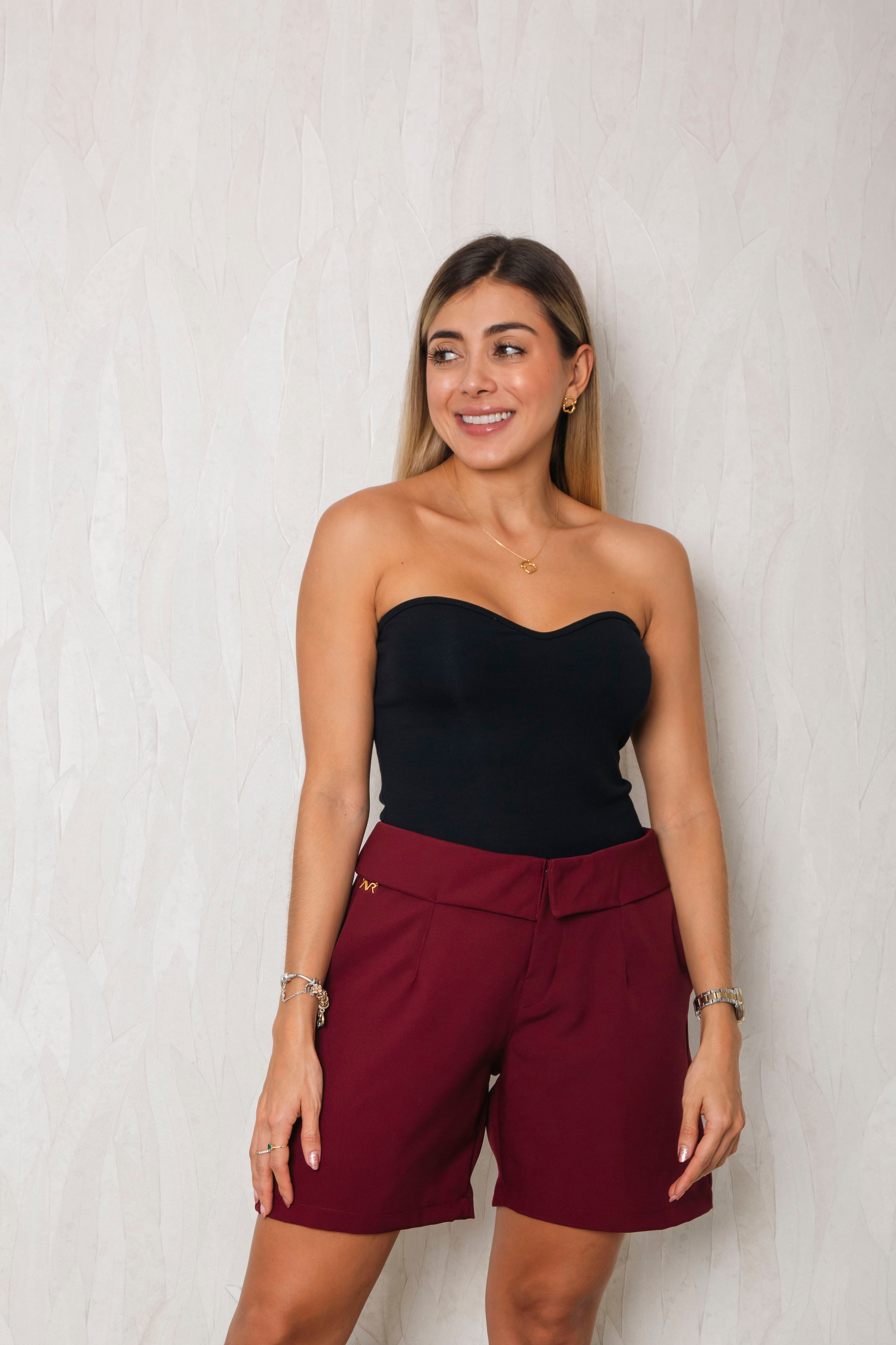 Bermuda Relato Vinotinto - moda femenina AVR