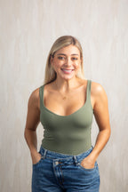 Body Olivia Verde-Militar - moda femenina AVR