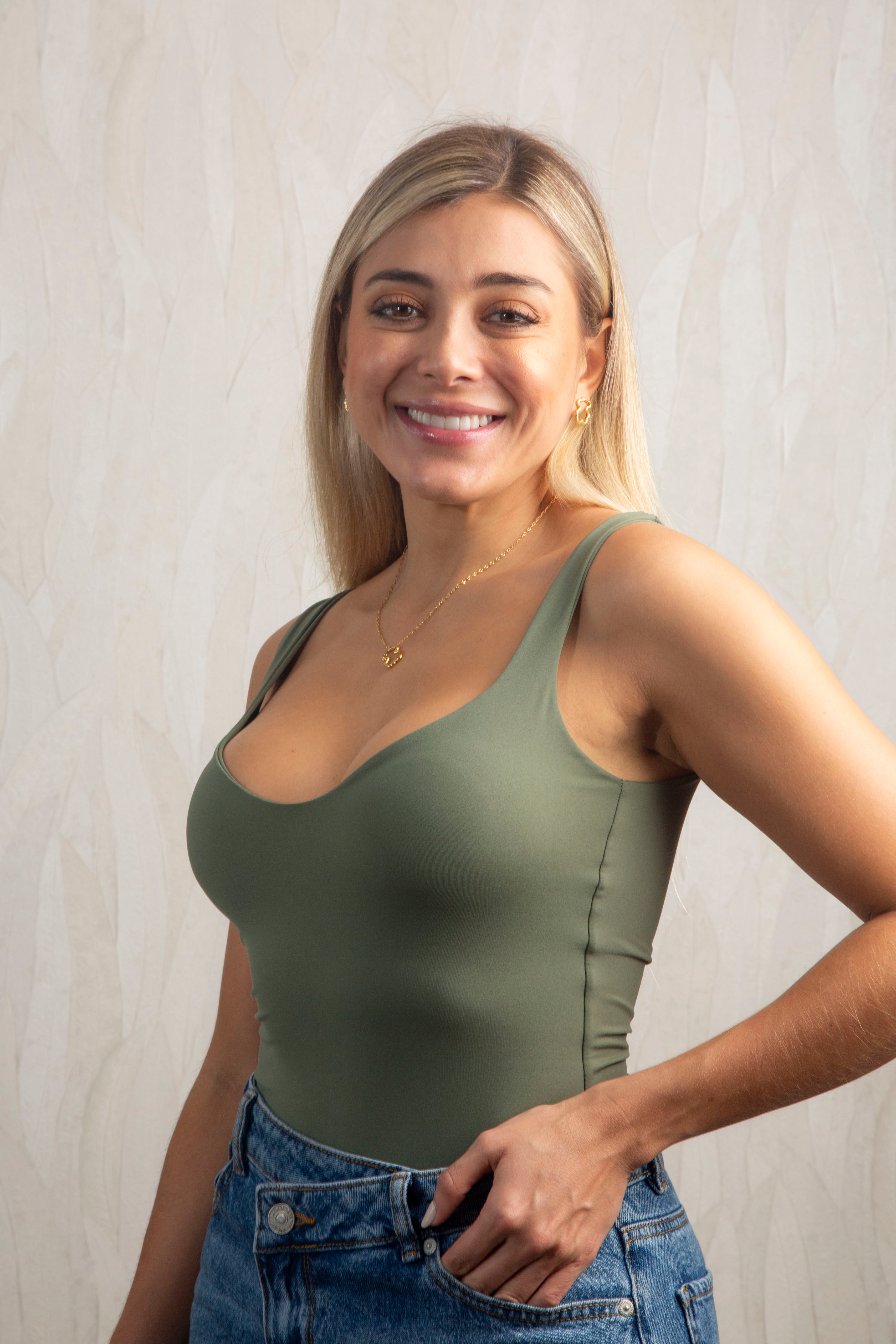 Body Olivia Verde-Militar - moda femenina AVR