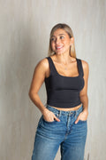 Crop top Esplendor Negro - moda femenina AVR
