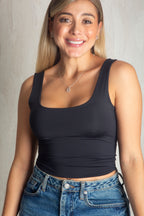 Crop top Esplendor Negro - moda femenina AVR