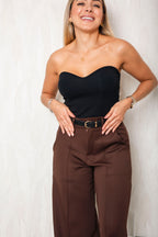 Pantalón Linaje Cafe - moda femenina AVR-bolsillos-look