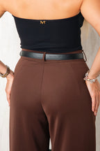 Pantalón Linaje Cafe - moda femenina AVR-espalda