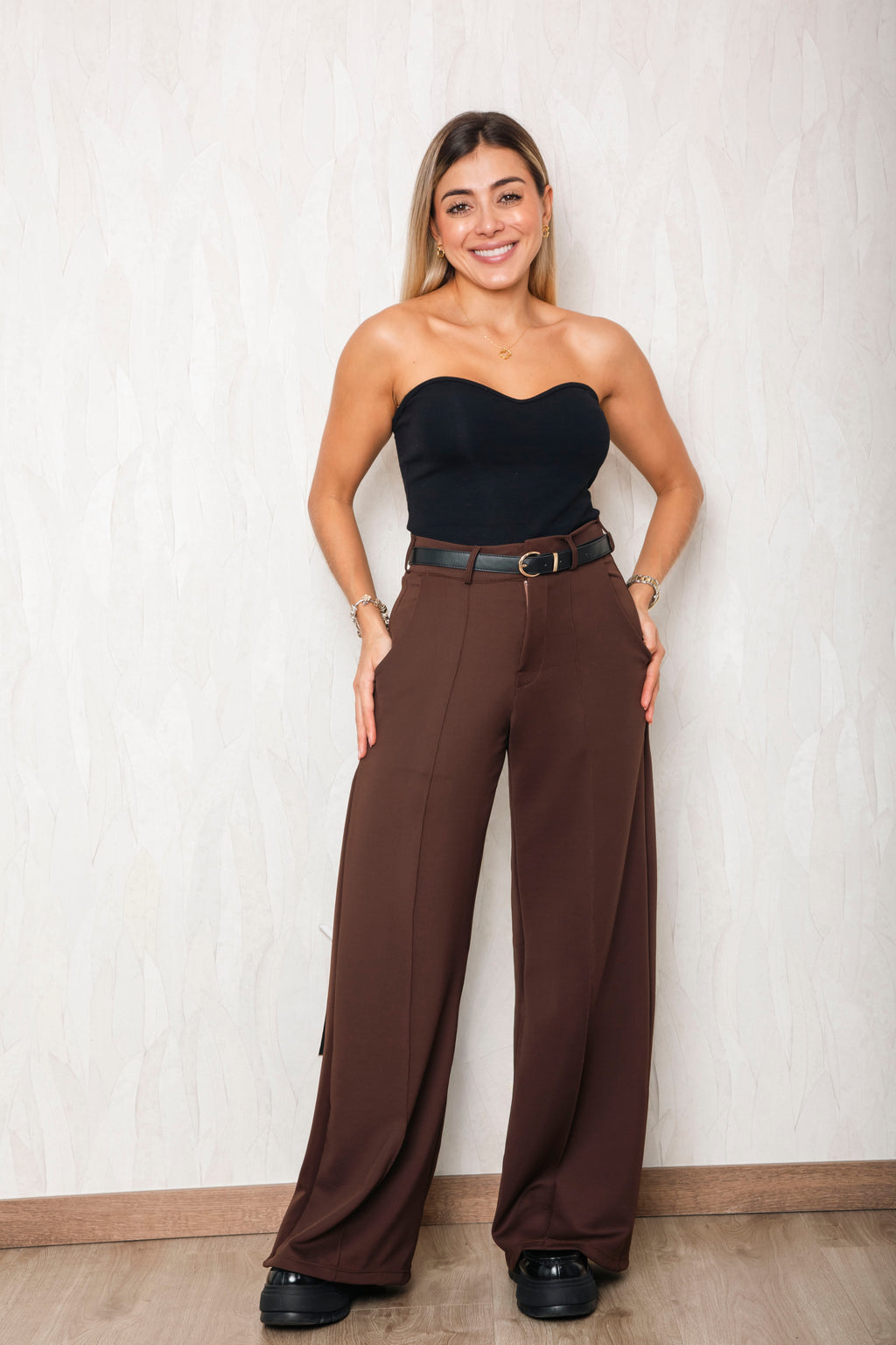 Pantalón Linaje Cafe - moda femenina AVR