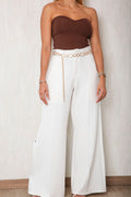 Pantalón Linaje Hueso - moda femenina AVR