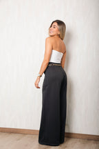 Pantalón Linaje Negro - moda femenina AVR-lateralizquierdo