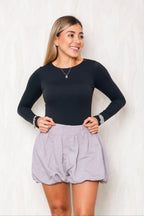 Short Génesis Gris - moda femenina AVR-frontal look