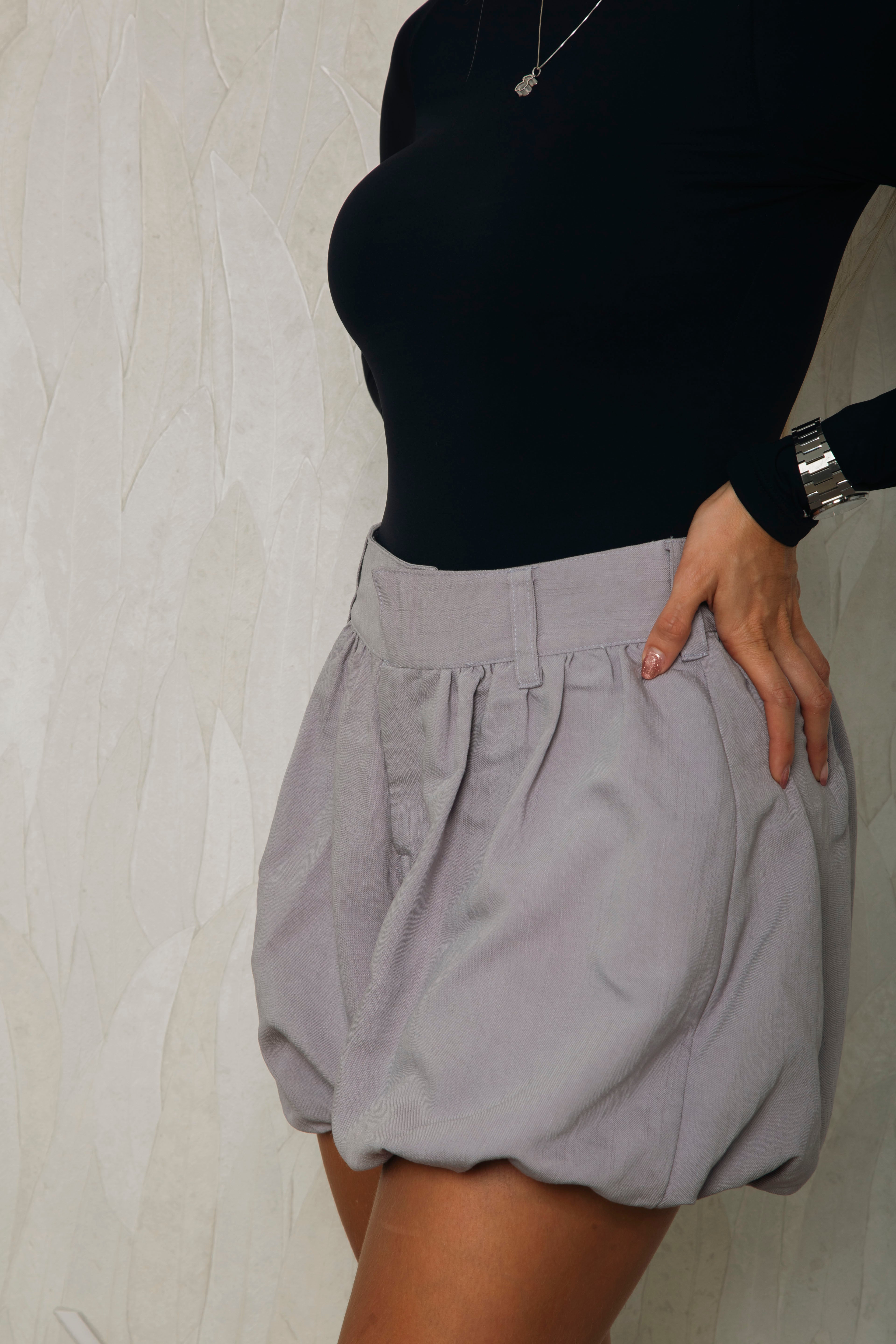 Short Génesis Gris - moda femenina AVR-lateral
