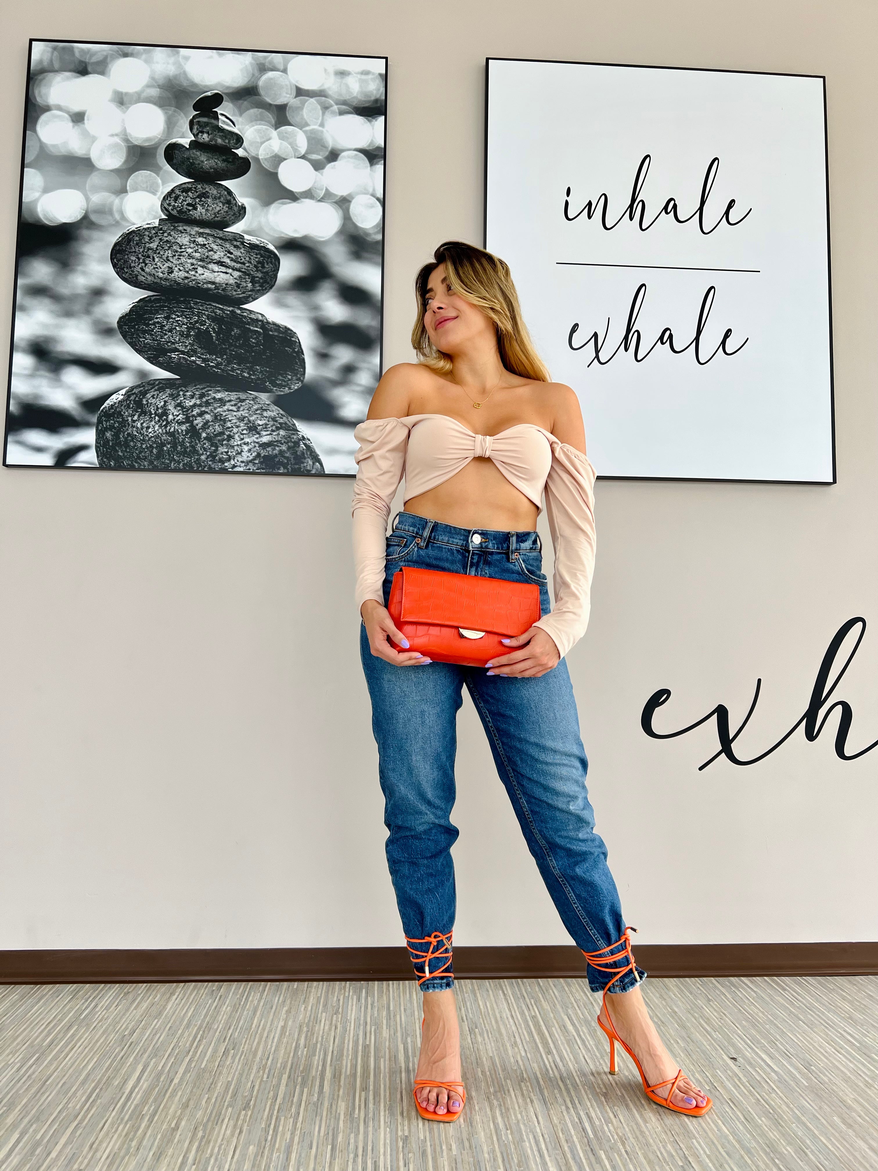 Crop top Bralet mangas