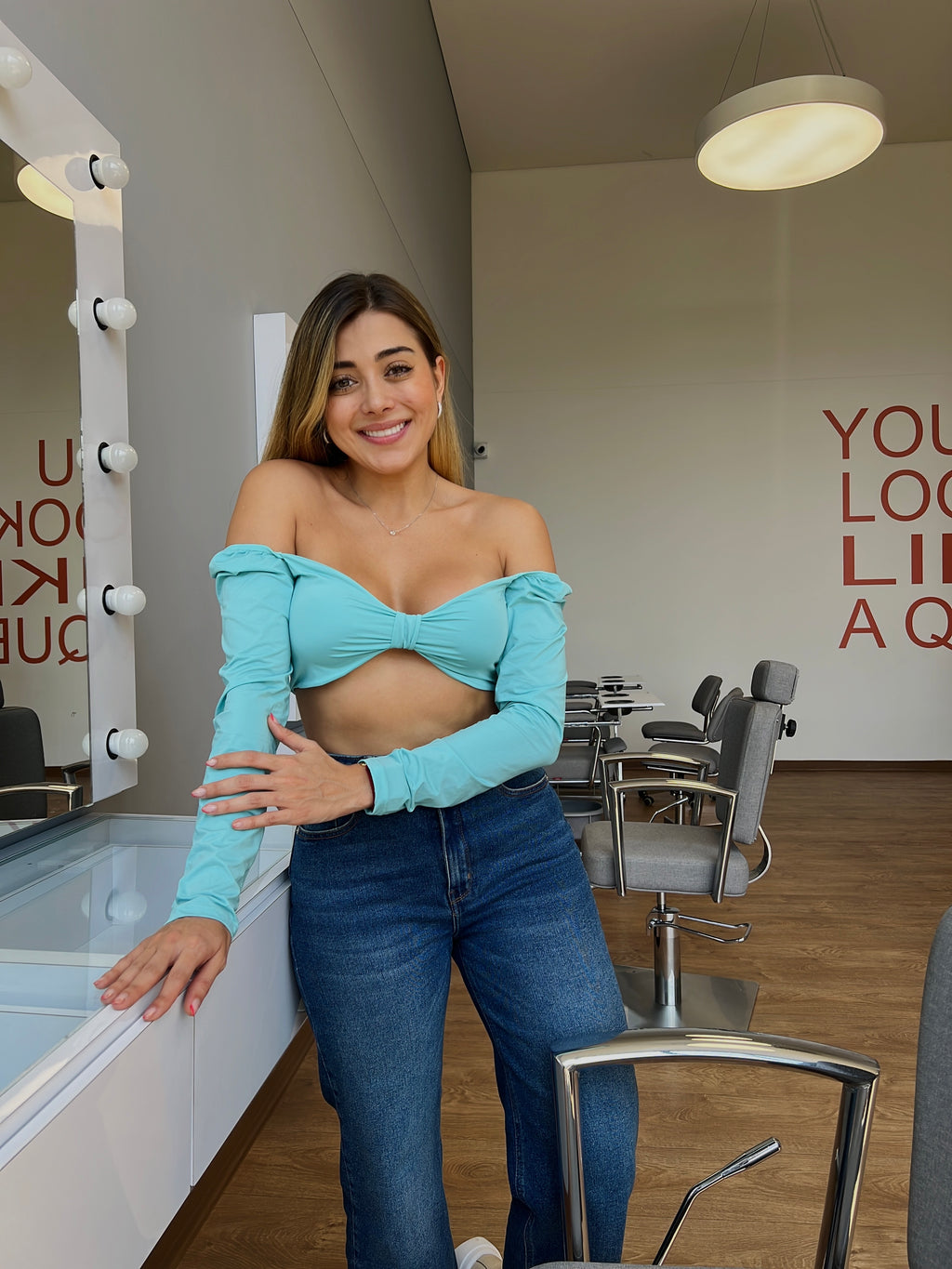 Crop top Bralet mangas