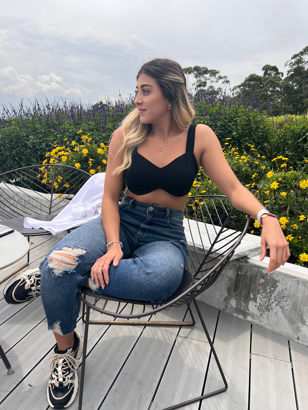 Crop top Crepe