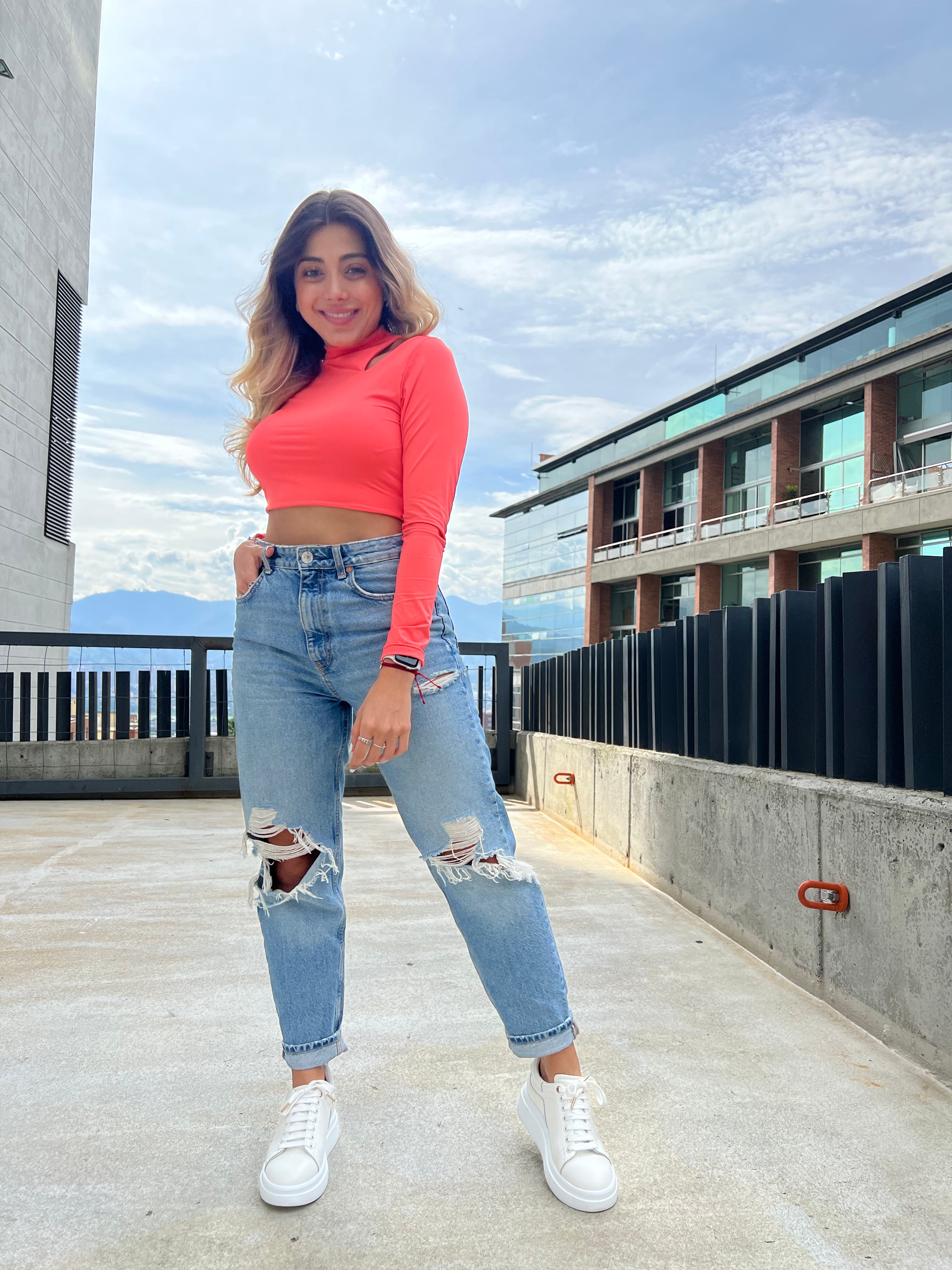 Crop top Buso cuello tortuga