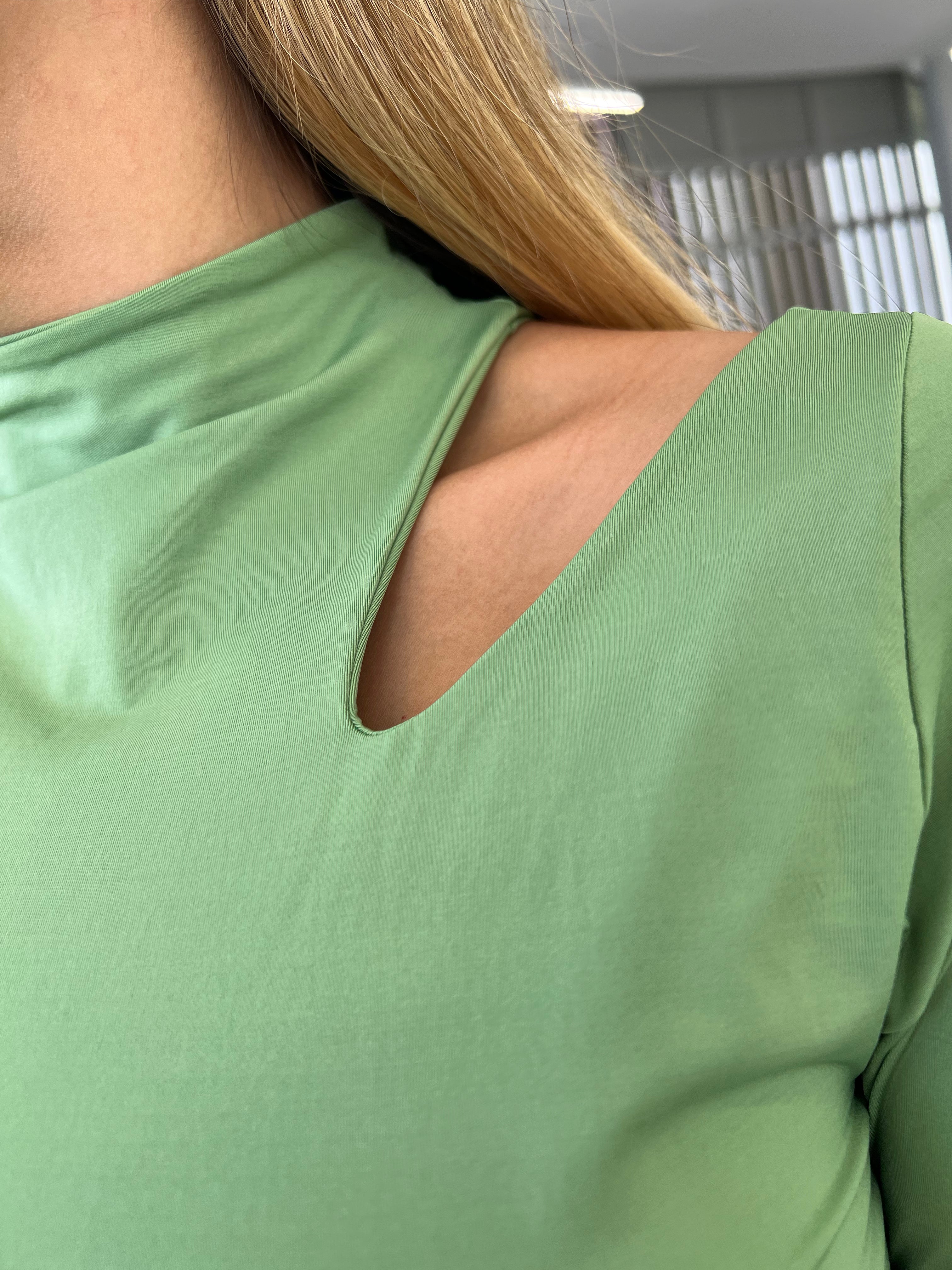 Crop top Buso cuello tortuga