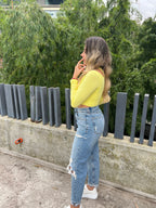 Crop top Buso cuello tortuga